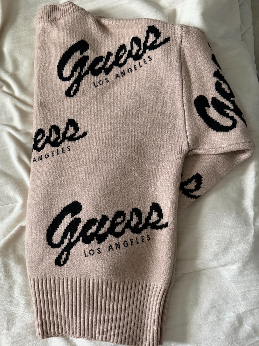 Guess Knit Sweater with Black Script - Picture 4 of 6